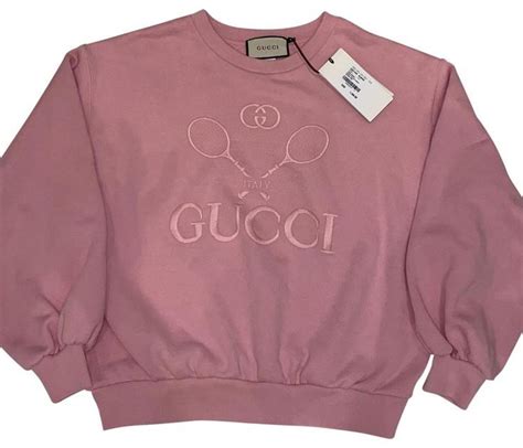 pink gucci sweatshirt tennis|hot pink gucci sweatshirt.